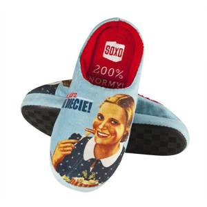 Colorful SOXO women's slippers with the Polish inscriptions a hard TPR sole