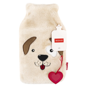LARGE hot water bottle 1.8l SOXO heater in a plush cover  Dog idea for a gift