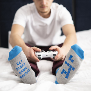 Men's SOXO socks with funny text gift