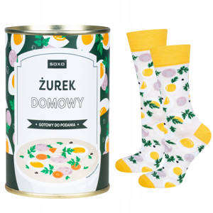 Men's Socks | Women's SOXO GOOD STUFF colorful funny sour soup in a can + recipe for him | for Her Unisex