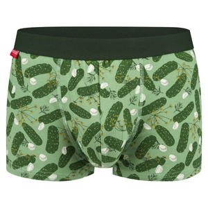 Men's boxer shorts Cucumbers in a SOXO jar Cheerful underwear a gift for him
