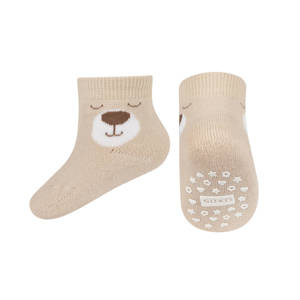 SOXO Baby socks with teddy-face with ABS
