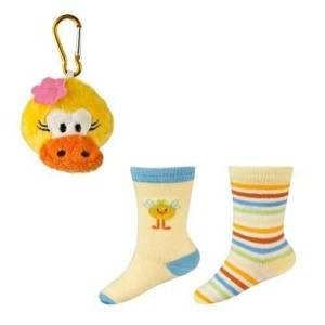 SOXO Infant set: 2 pairs of socks + key chain