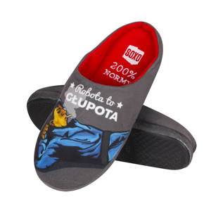 SOXO Men's slippers PRL collection (polish text)