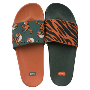 SOXO Women's Premium Beach Slippers Tiger | Perfect for Summer Holidays and the Pool | Rubber
