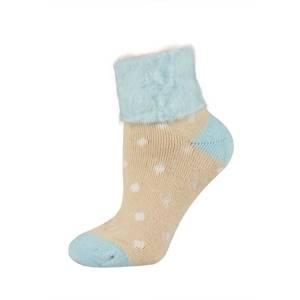 SOXO Women's socks with collar in pretty patterns