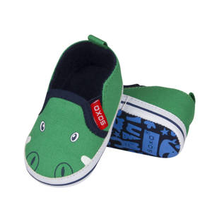 SOXO baby slippers green crocodiles