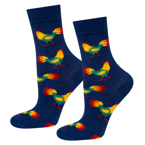 SOXO men's colorful socks for women in embossing - 3 pairs
