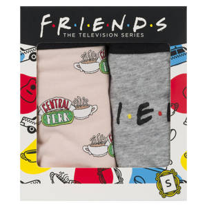Set 2x SOXO Friends women's panties and 3x Friends women's socks | gift for her | pink