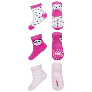 Set of 3x SOXO baby socks terry cloth