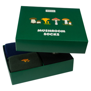 Set of 4x SOXO men's mushroom socks in a pack premium edition
