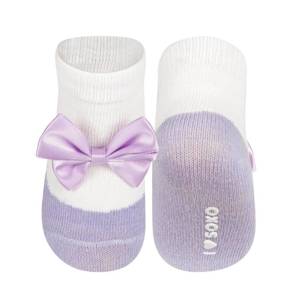 Violet SOXO baby socks ballerinas with a bow
