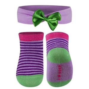 Violet baby set SOXO socks with headband