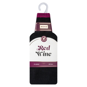 Women's SOXO socks | Red Wine in a banderole | gift for her | star