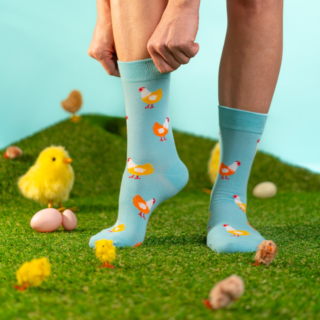 Egg and Chicken Socks 2-Pack