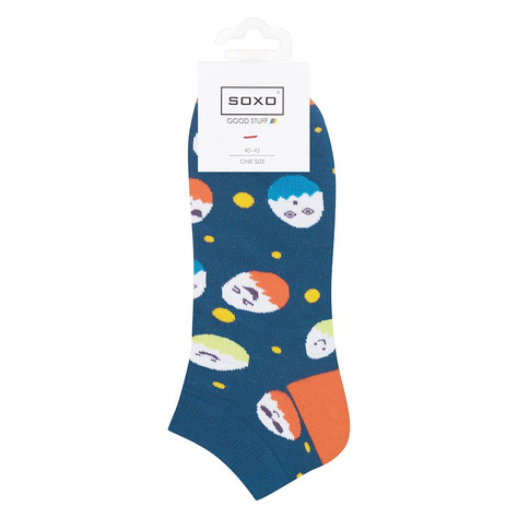 Colorful men's  SOXO GOOD STUFF socks funny egg