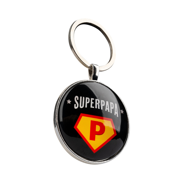Zestaw Kapcie Męskie Super Papa + Brelok
