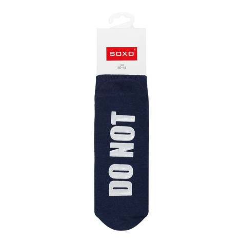 Men's long SOXO socks with funny gift inscriptions