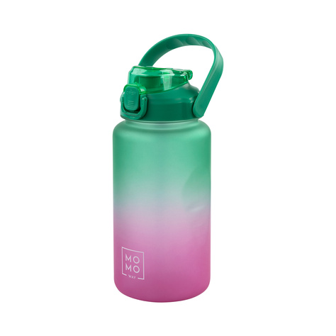 Water bottle 1.5L green-pink | BPA free