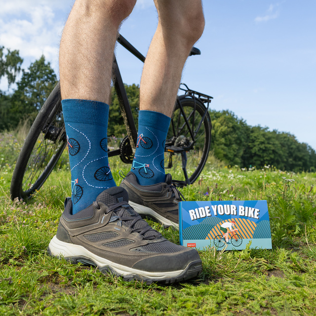 Men's colorful socks SOXO bike - 3 pairs