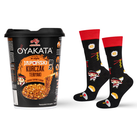 SOXO OYAKATA Teriyaki men's socks in a cup 