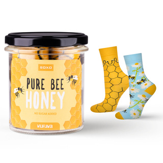 Pure Bee Honey Socks in a Jar