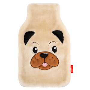 Hot water bottle SOXO dog, pug 1.8 L