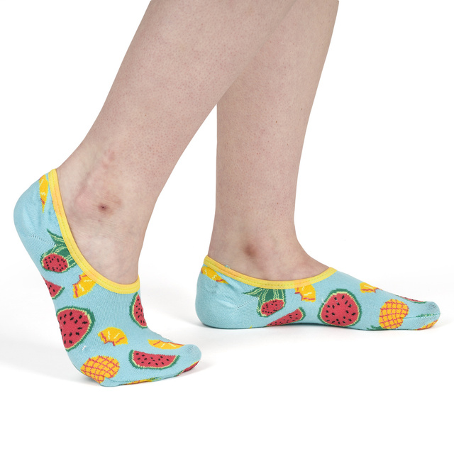 Set of 4x colorful SOXO women's socks with silicone Funny gift