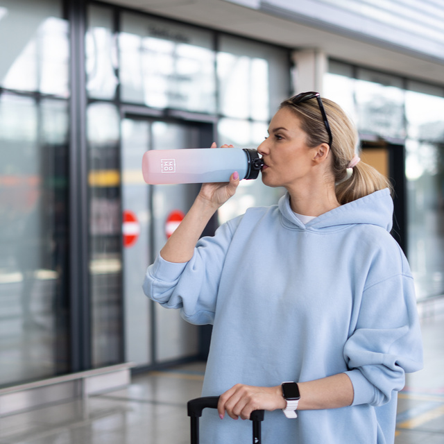 Tritan Water Bottle Blue and Pink
