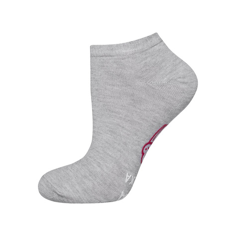 Gray women's SOXO socks with funny Polish inscriptions cotton