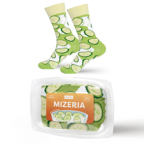 Soxo men's and women's cucumber socks