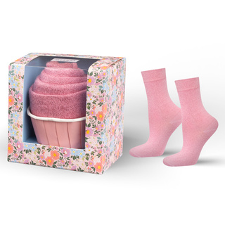 Cupcake Socks with Glitter Thread