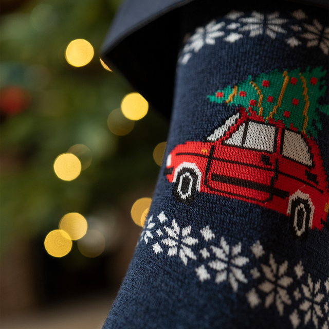 Christmas Socks with Car Motif 3-Pack