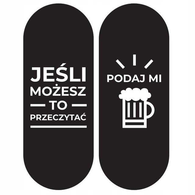 SOXO Men's socks with funny Polish inscription