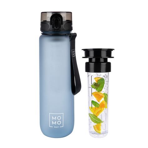 MOMO WAY Water bottle gray | gift idea | BPA free | Tritan