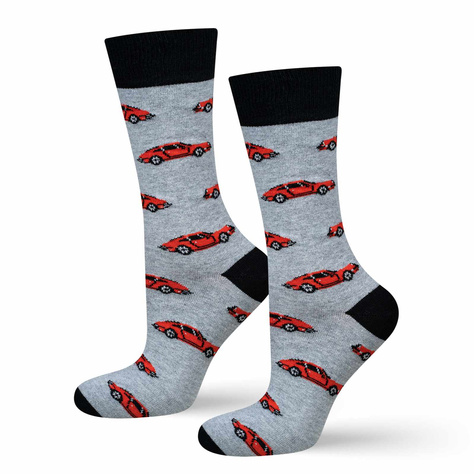 Men's colorful SOXO GOOD STUFF socks cars