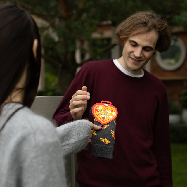 Skarpetki Love You More Than Pizza