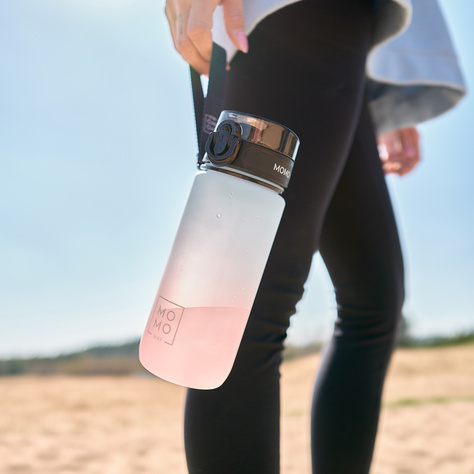 MOMO WAY Water bottle blue and pink | ideal for travel | BPA free | Tritan