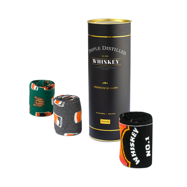 Skarpetki Whiskey w Tubie 3-pak