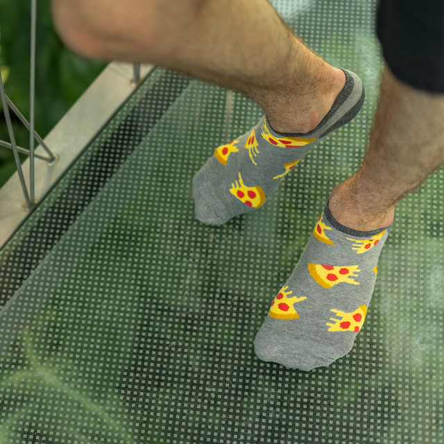 Set of 3x Colorful men's socks SOXO GOOD STUFF cotton pizza