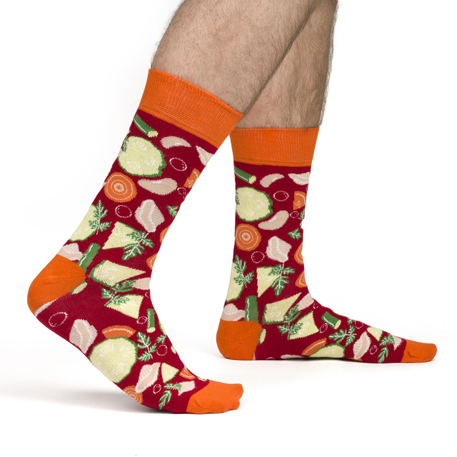Men's Socks | Women's SOXO GOOD STUFF minestrone soup in a can | colorful | funny | gift idea for her | for Him Unisex