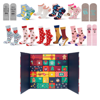 Advent calendar with socks 12-pack