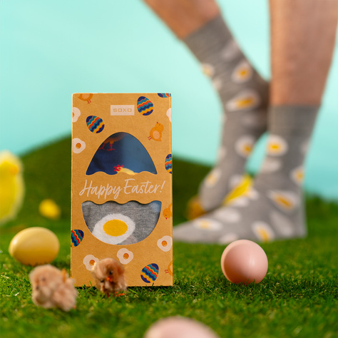 SOXO men's egg and rooster socks in a pack - 2 pairs