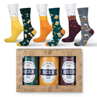 Beer Socks in a Can 3-Pack