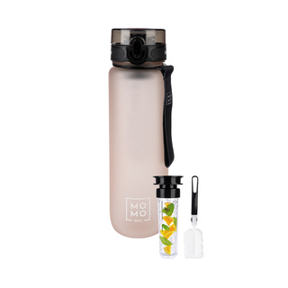 MOMO WAY Water bottle powder pink | perfect for travel | BPA free | Tritan