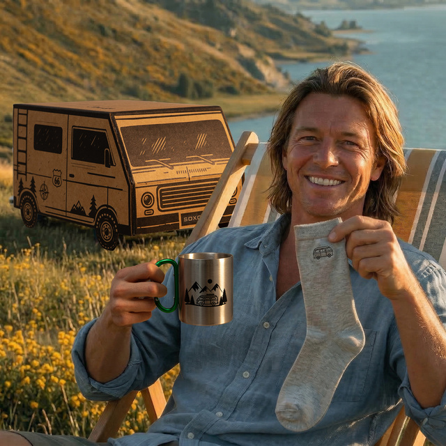Gift Set Camper Socks + Mug