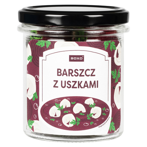 Bokserki męskie śledzie w śmietanie w słoiku i skarpetki barszcz czerwony w słoiku SOXO | Prezent dla mężczyzny | Prezent na Święta