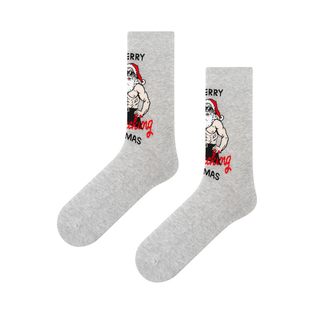 Naughty Santa Socks + Thermal Mug Gift Set