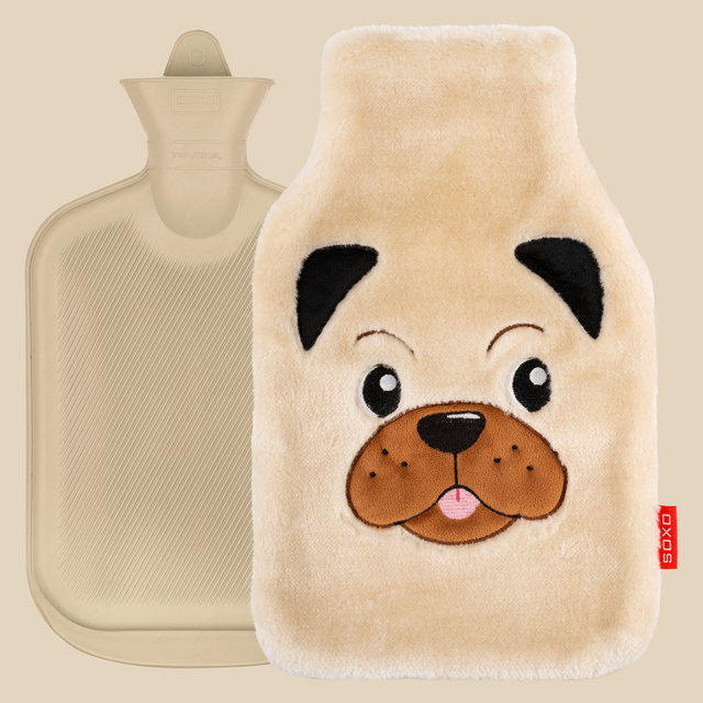 Pug Dog Hot Water Bottle 1.8 L