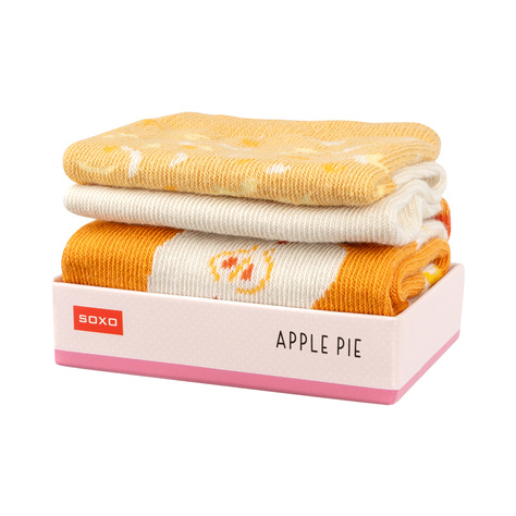 SOXO Women's Socks in Apple Pie Wrap